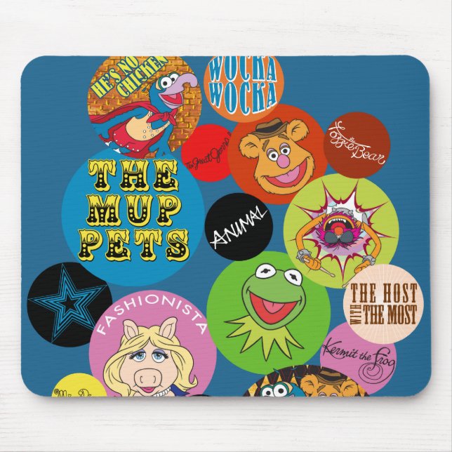 Muppets Circle Graphic Mouse Pad (Front)