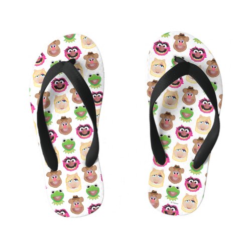 Muppets _ Emoji Pattern Kids Flip Flops