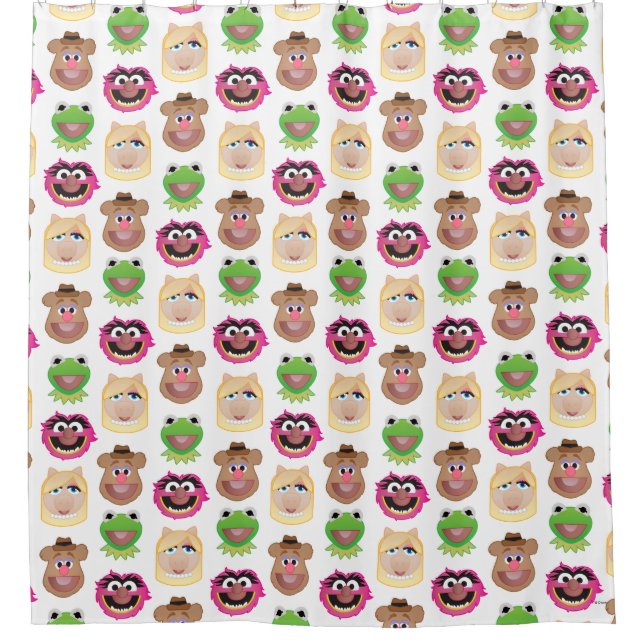 Muppets Emoji Shower Curtain (Front)