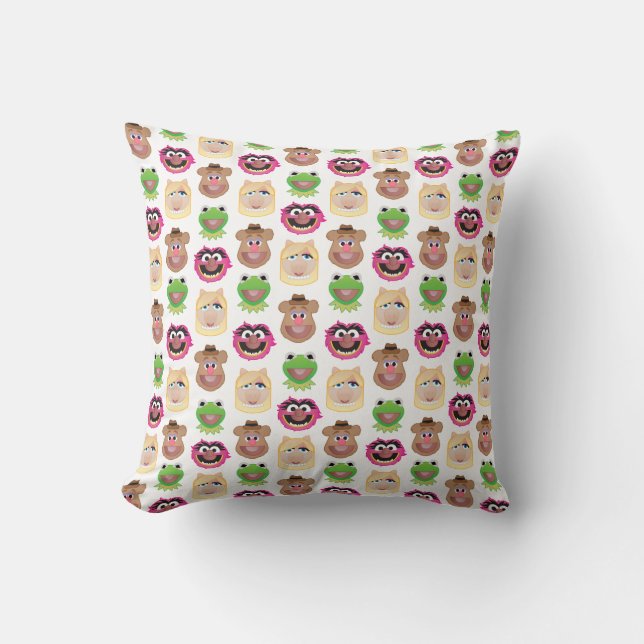 Muppets Emoji Throw Pillow (Front)