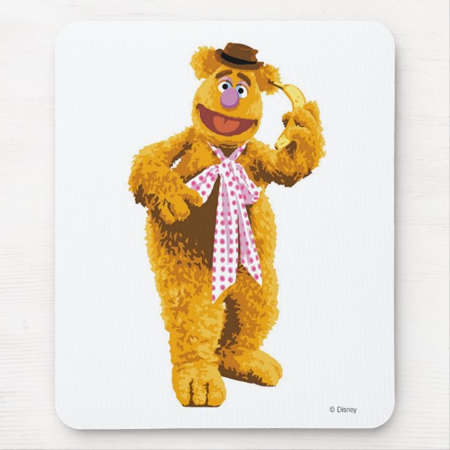 Muppets Fozzie Bear standing holding banana Disney Mouse Pad (Front)