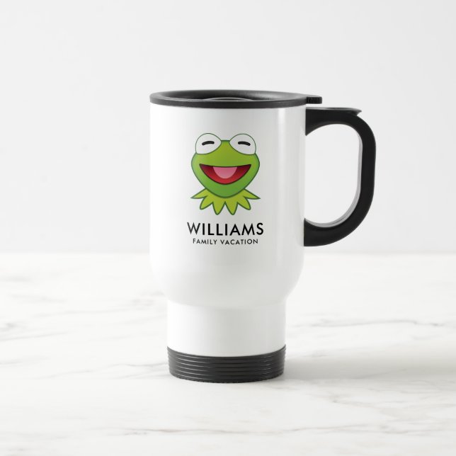 Muppets| Kermit The Frog Emoji - Family Vacation Travel Mug (Right)