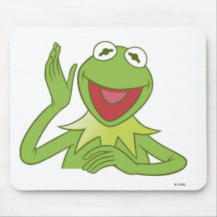 Muppets Kermit waving smiling Disney Mouse Pad