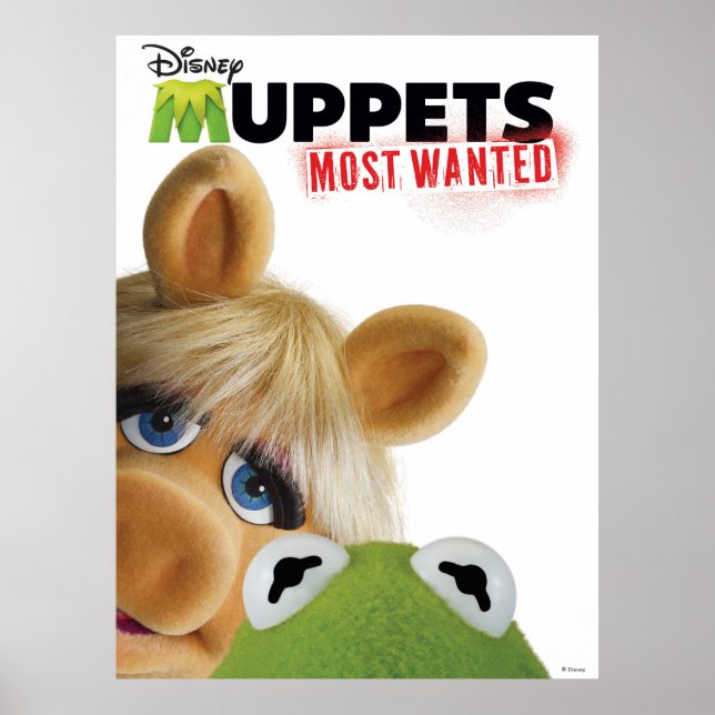 Muppets Most Wanted Kermit & Miss Piggy Poster (Front)