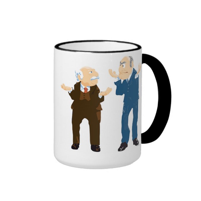 Muppets Sattler And Waldorf looking at each other Mugs