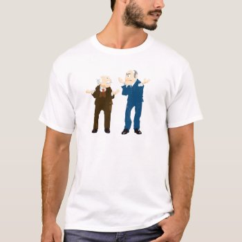 Muppets Sattler And Waldorf Looking At Each Other T-shirt by muppets at Zazzle