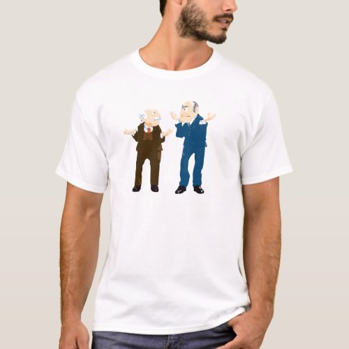 Muppets Sattler And Waldorf looking at each other T_Shirt
