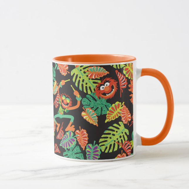 Muppets | Tropical Kermit & Animal Pattern 2 Mug (Right)