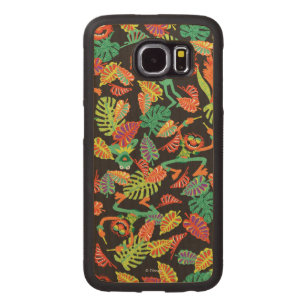 Muppets   Tropical Kermit & Animal Pattern Carved Wood Samsung Galaxy S6 Case