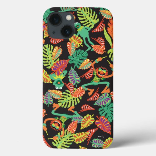 Muppets  Tropical Kermit  Animal Pattern iPhone 13 Case