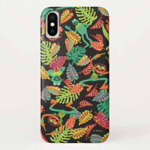 Muppets   Tropical Kermit & Animal Pattern iPhone X Case