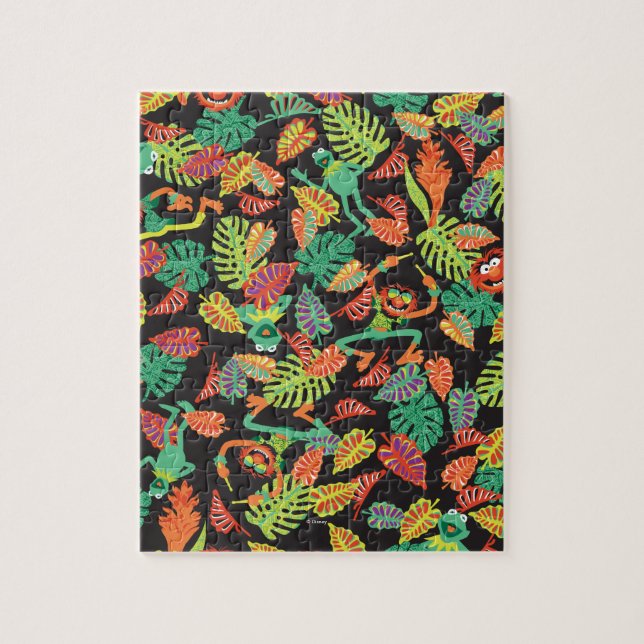 Muppets | Tropical Kermit & Animal Pattern Jigsaw Puzzle (Vertical)
