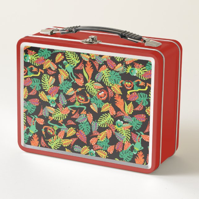 Muppets | Tropical Kermit & Animal Pattern Metal Lunch Box (Front)