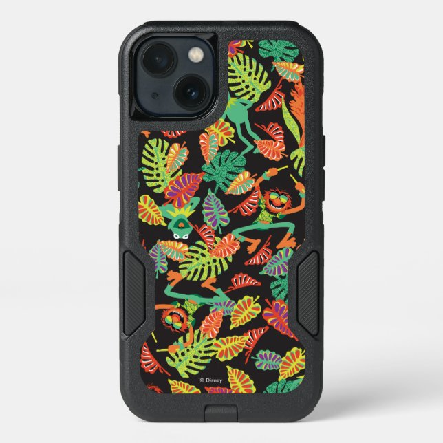 Muppets | Tropical Kermit & Animal Pattern Otterbox iPhone Case (Back)