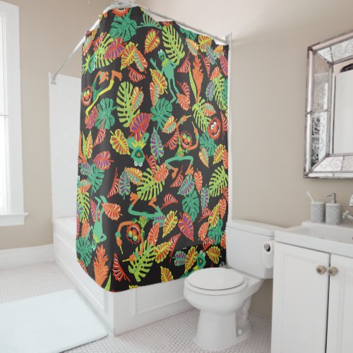Muppets  Tropical Kermit  Animal Pattern Shower Curtain