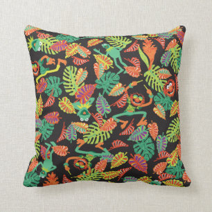Muppets   Tropical Kermit & Animal Pattern Throw Pillow
