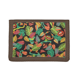 Muppets   Tropical Kermit & Animal Pattern Tri-fold Wallet