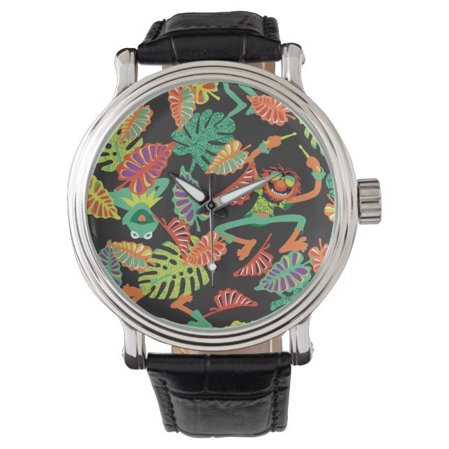 Muppets | Tropical Kermit & Animal Pattern Watch (Front)