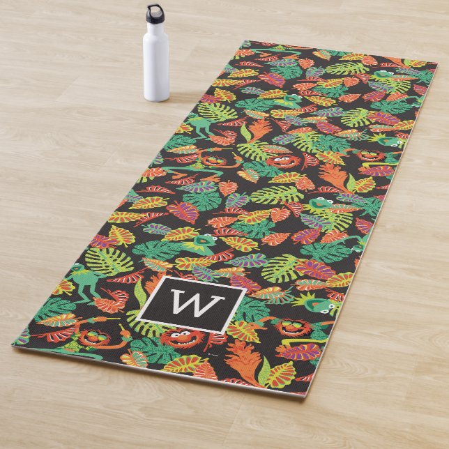 Muppets | Tropical Kermit & Animal Pattern Yoga Mat (In Situ)