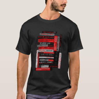 Murakami Book Stack Fanatic (Colour) Fitted T-Shirt