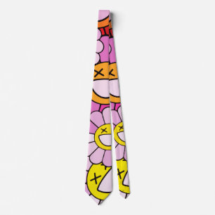 Murakami flowers neck tie