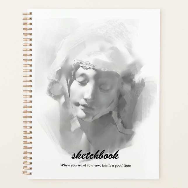 Mural Art  Plaster Statue  Woman  sketch Planner (Front)