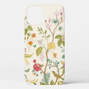 Mural. Bloom. Blooming trees. Vintage floral illus iPhone 12 Case