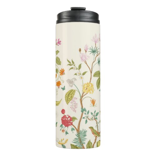 Mural Bloom Blooming trees Vintage floral illus Thermal Tumbler