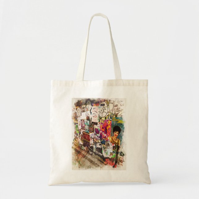 Mural, Bulletin Board, Pike Place Market, Seattle Tote Bag (Front)