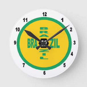 Mural clock in acrylic, Round Medium BRAZIL22