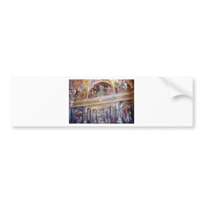 Mural in the Vatican Museum Bumper Sticker