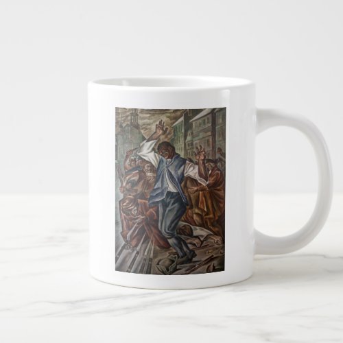 Mural of Crispus Attucks Black Martyr Giant Coffee Mug