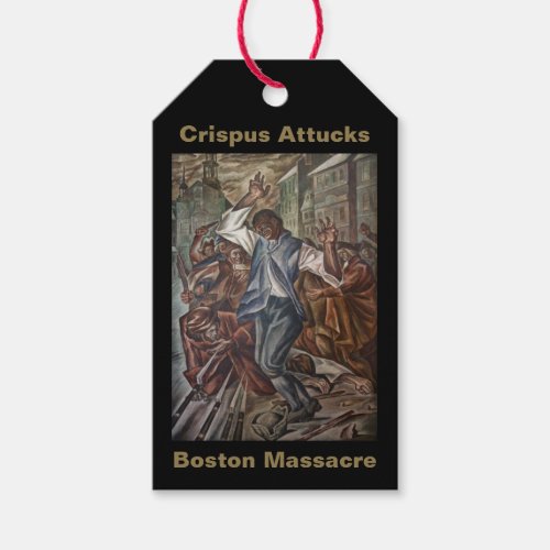 Mural of Crispus Attucks Black Martyr Gift Tags