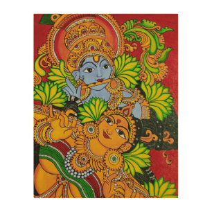 Mural painting wood art