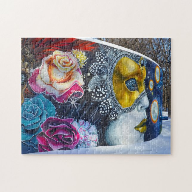 Mural wall art Winnipeg Canada. Jigsaw Puzzle (Horizontal)