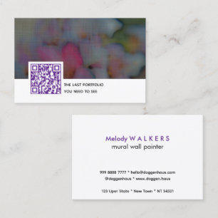 Mural wall painter business card