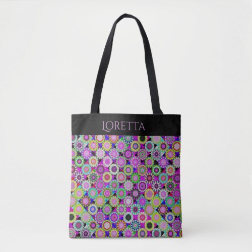 Murano Bead Style Digital Art Tote Bag