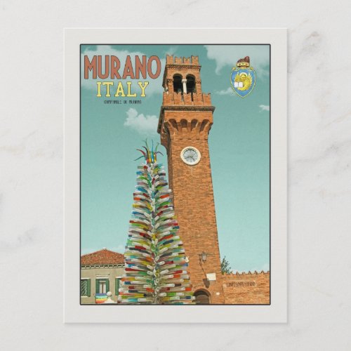 Murano Camapnile Postcard