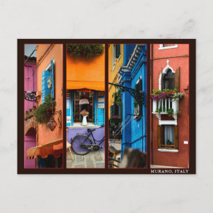 Murano, Italy 4 Photo Collage Custom Postcard