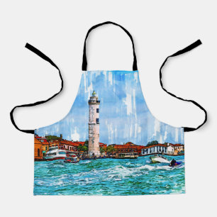 Murano Lighthouse, Venice, Italy. Apron
