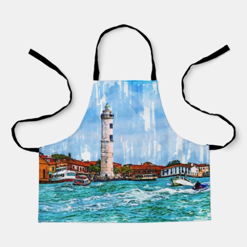 Murano Lighthouse Venice Italy Apron