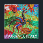 Murano Mosaic II Magnet<br><div class="desc">History of Murano glassmaking Murano’s reputation as a center for glassmaking was born when the Venetian Republic, fearing fire and destruction to the city’s mostly wood buildings, ordered glassmakers to move their foundries to Murano in 1291. Murano glass is still interwoven with Venetian glass. Murano's glassmakers were soon the island’s...</div>