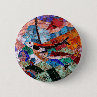 Murano Mosaic Pinback Button