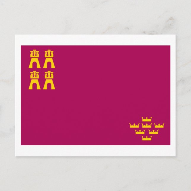 Murcia flag postcard (Front)