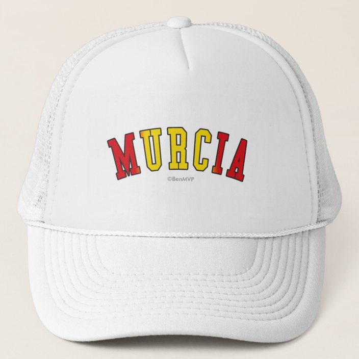 Murcia in Spain National Flag Colors Trucker Hat