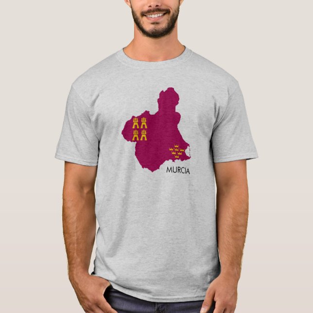 Murcia map/flag T-Shirt (Front)