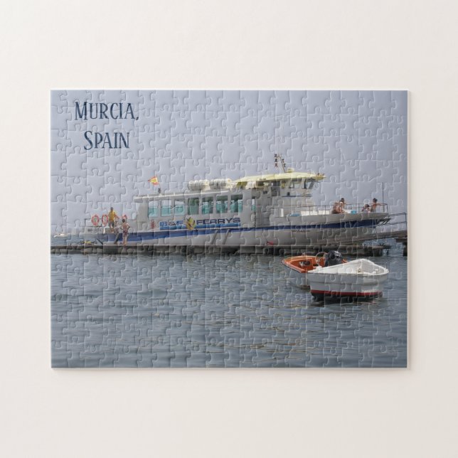 Murcia Spain ferry on the water Jigsaw Puzzle (Horizontal)