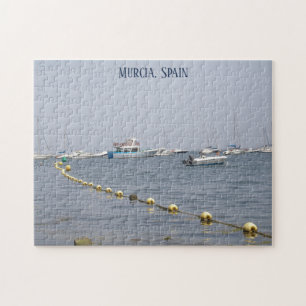 Murcia Spain yachts on the water Jigsaw Puzzle