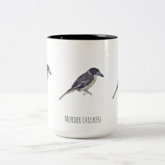 Murder chicken Two-Tone coffee mug