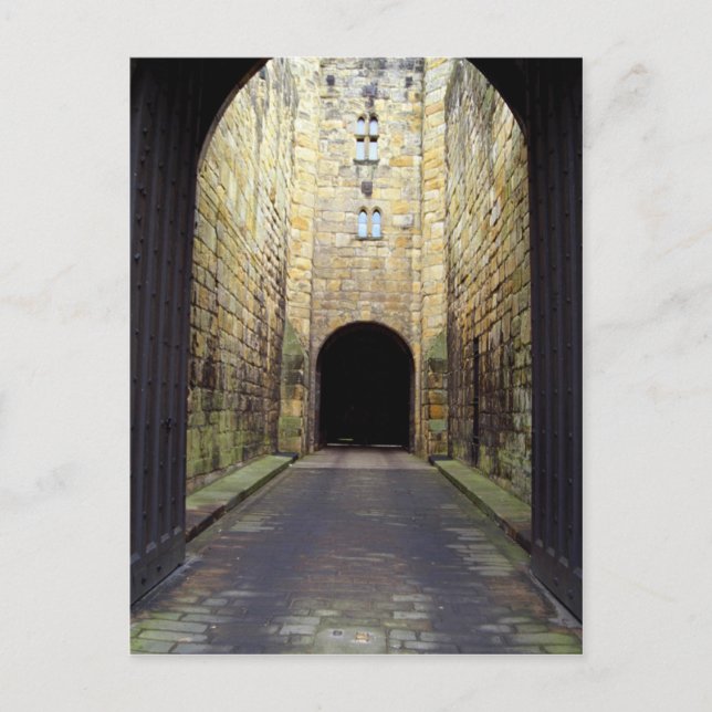 Murder Corridor, Barbican, Alnwick Castle, Northum Postcard (Front)
